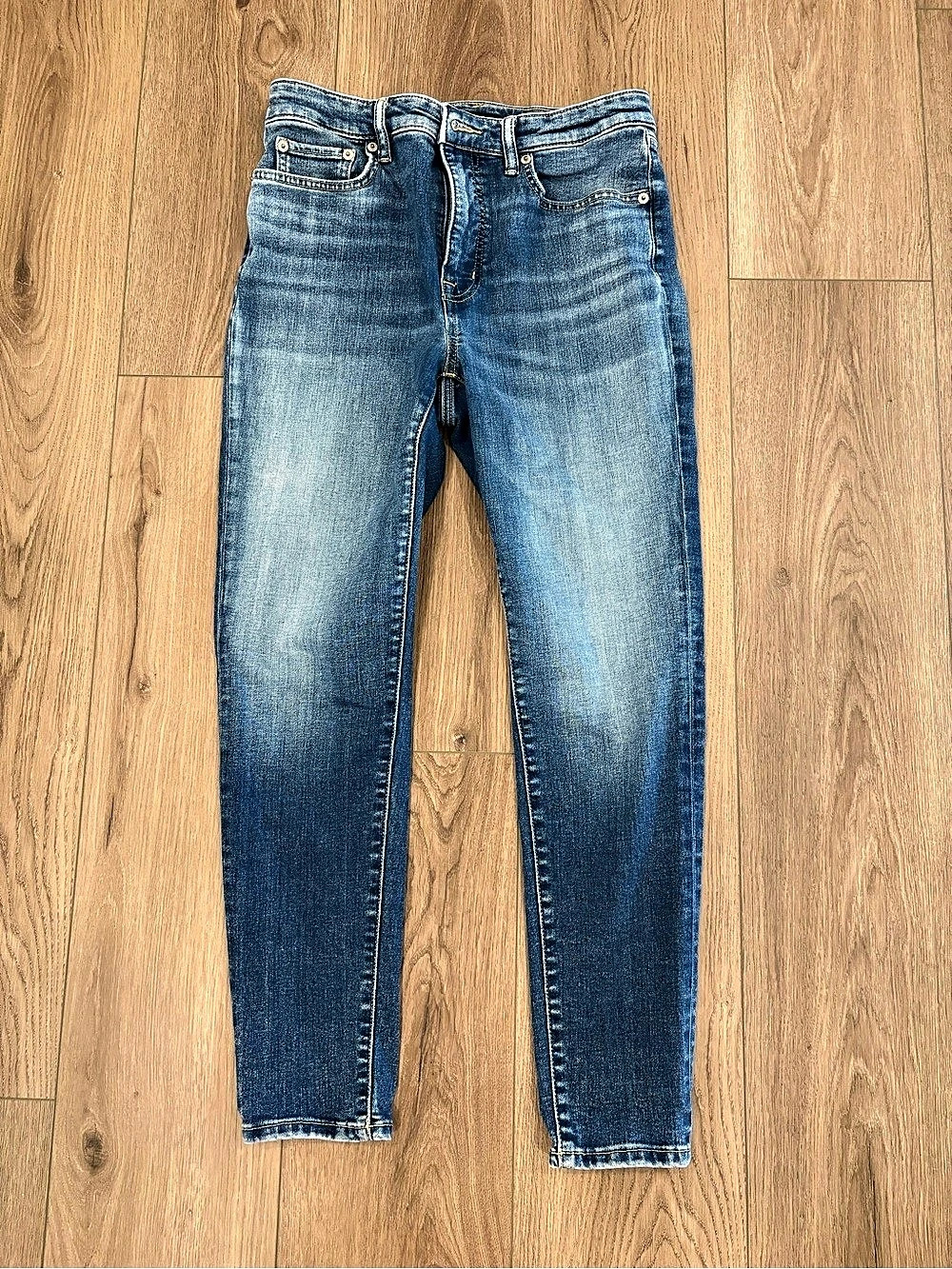 Lauren Ralph Lauren Mid-Rise Skinny Jeans Blue Size 8